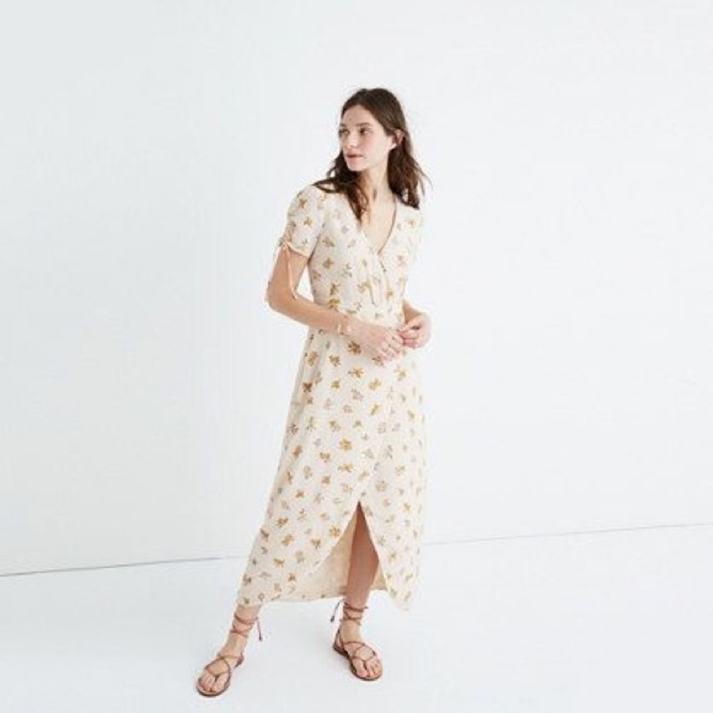 NWT Madewell Silk Wrap Dress